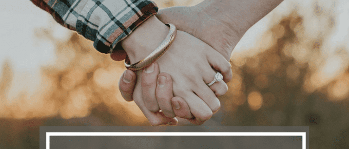 couples and student loans ad while holding hands
