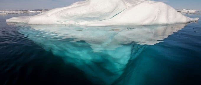 giant melting iceberg