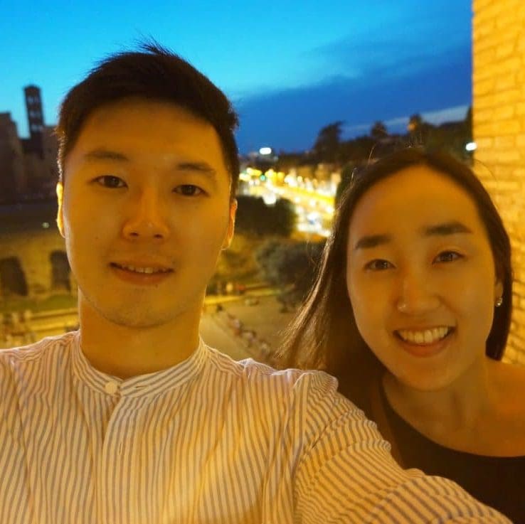 James Sand Lee and female friend
