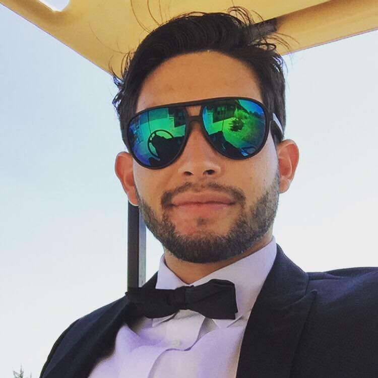 Raul Franco in sunglasses