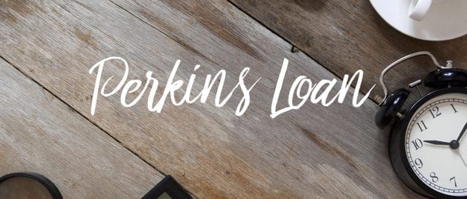 perkins-loan-text-wood-background