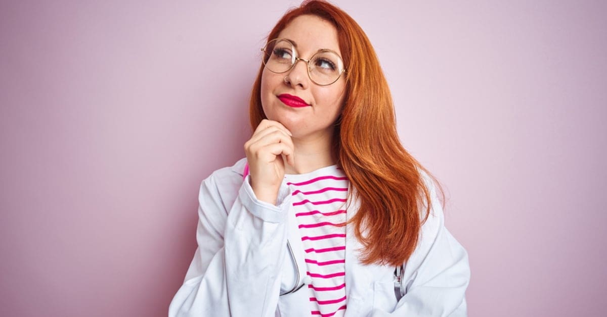 Woman Posing in Ponder Pose