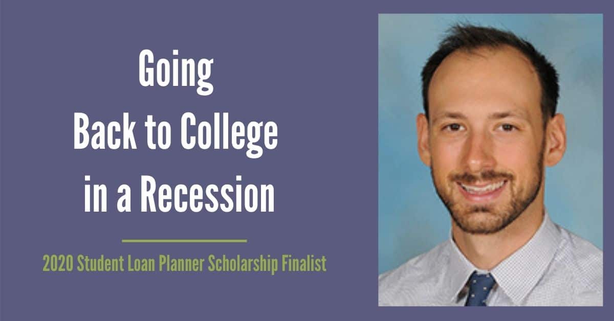 Going Back to College in a Recession 2020 SLP Scholarship Finalist Alex Rohtla