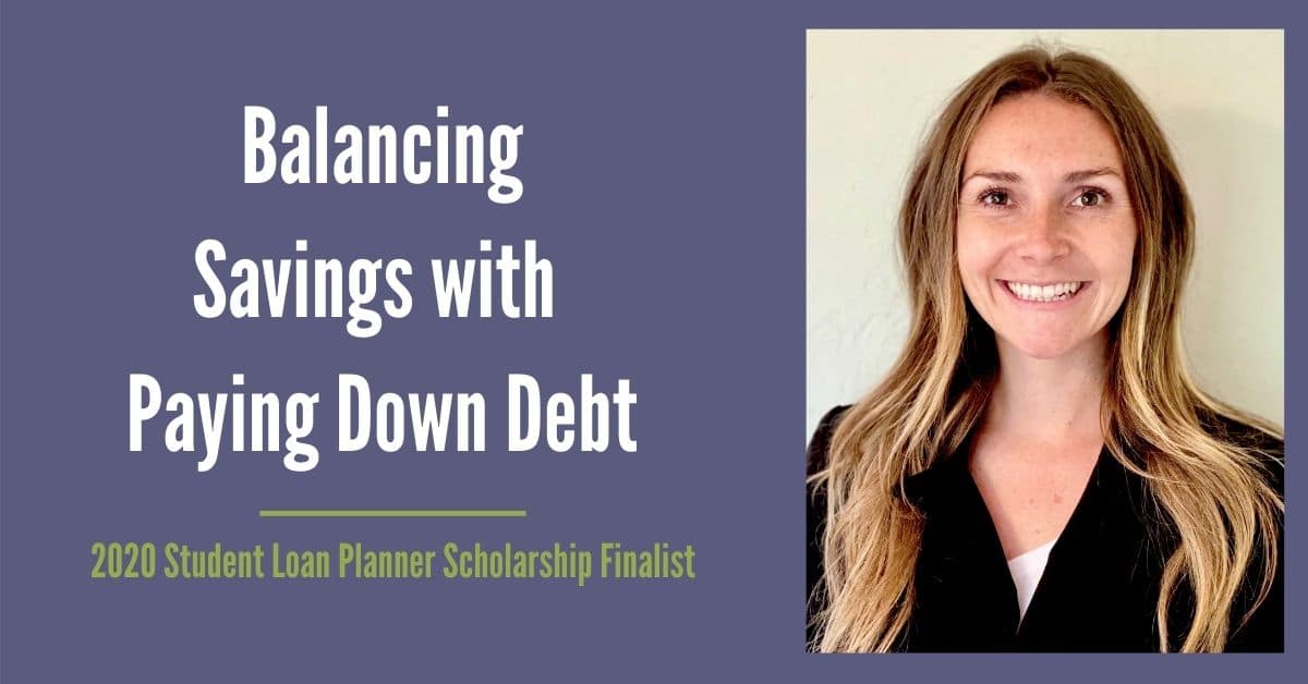Balancing Savings with Paying Down Debt 2020 SLP Scholarship Finalist Alicia L.