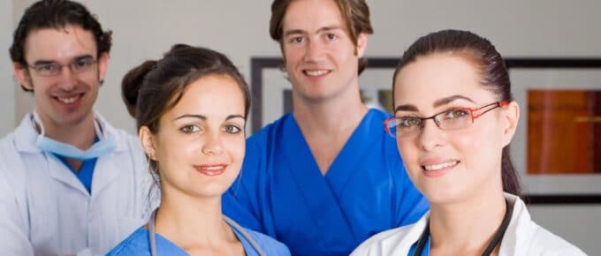 Group of Medical Professionals Posing for Camera