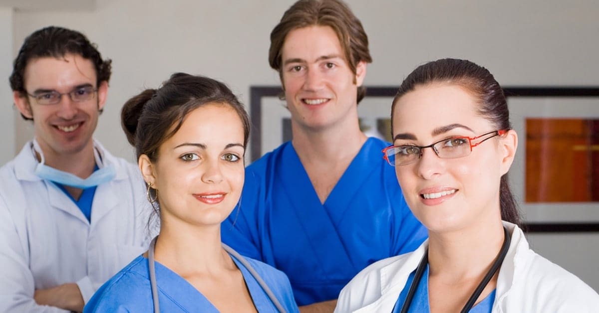 Group of Medical Professionals Posing for Camera