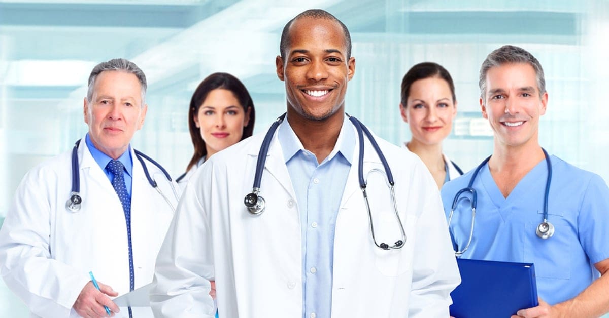 Group of Medical Professionals Smiling