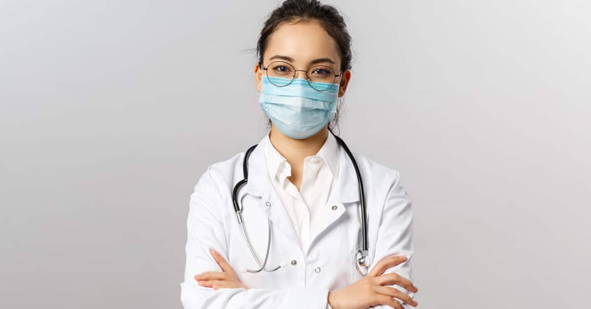 Female Medical Professional in Mask